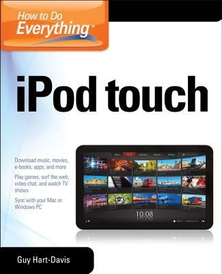 Paperback book titled "How to Do Everything iPod Touch" by McGraw-Hill Companies, featuring a cover with text and illustrations.