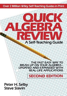 Quick Algebra Review STG 2e Paperback Wiley