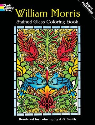 William Morris Stained Glass Coloring Book Paperback Dover Publications