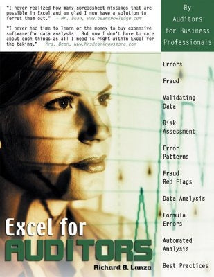 Excel for Auditors: Audit Spreadsheets Using Excel 97 Through Excel 2007 Paperback Holy Macro! Books