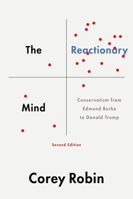 Cover of The Reactionary Mind book by Oxford University Press, USA, featuring a scholarly design on conservatism from Burke to Trump.