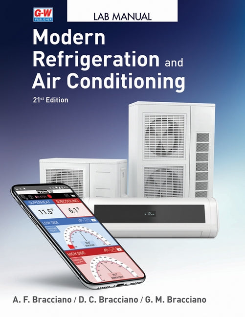 Paperback book titled "Modern Refrigeration and Air Conditioning" by Goodheart-Wilcox Publisher, showing the cover with technical illustrations.