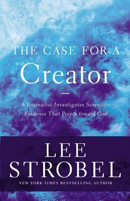 Paperback book titled "The Case for a Creator" by Zondervan, featuring a cover with scientific and religious imagery.
