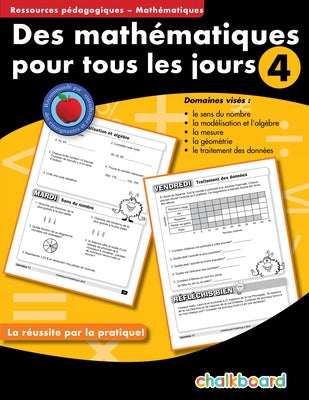 Des Mathematiques Pour Tous Les Jours 4 Paperback Chalkboard Publishing