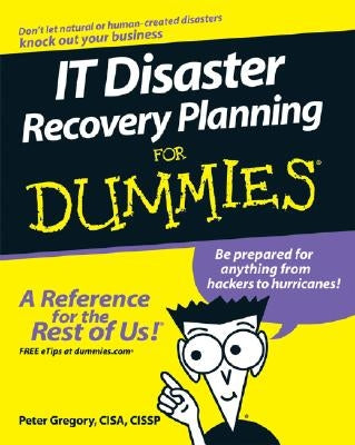 It Disaster Recovery Planning for Dummies Paperback For Dummies