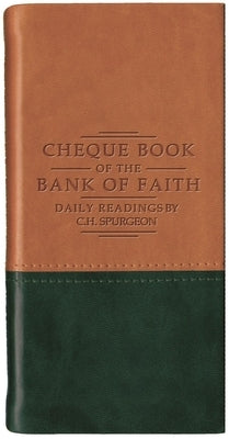 Chequebook of the Bank of Faith - Tan/Green Imitation Leather Christian Heritage