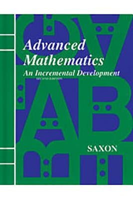 Saxon Advanced Math Answer Key & Tests Second Edition Paperback Saxon Publications