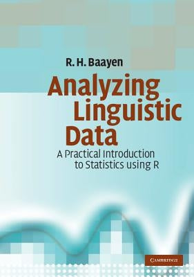 Paperback book titled "Analyzing Linguistic Data" by Cambridge University Press, showing the cover with text and design elements.