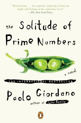 Cover image of "The Solitude of Prime Numbers" novel by Penguin Books, featuring a minimalist design with abstract geometric shapes.