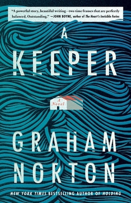 A Keeper book cover by Washington Square Press featuring a dark, moody illustration with a mysterious figure and nighttime cityscape.