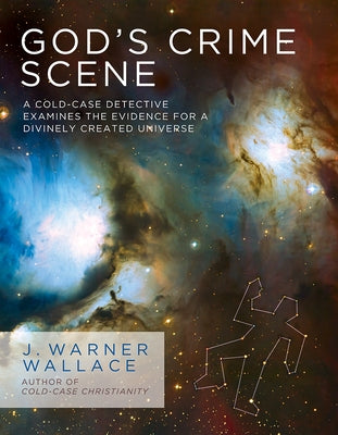 Paperback book titled "God's Crime Scene" by David C Cook, featuring a cover with detective and evidence theme.