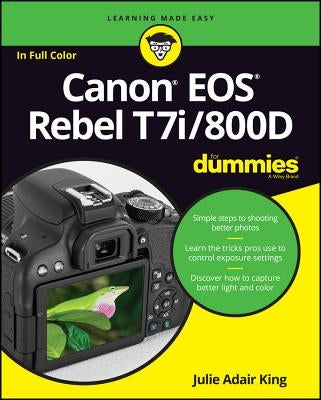Canon EOS Rebel T7i/800D for Dummies Paperback For Dummies