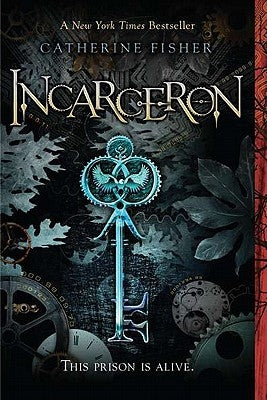 Firebird Incarceron book cover featuring dark, mysterious artwork with intricate designs and bold typography.