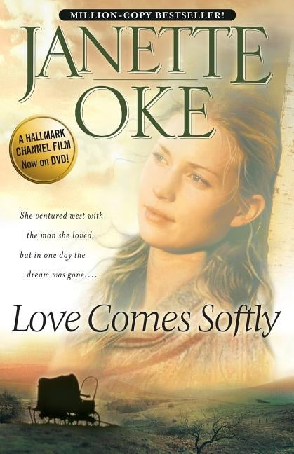 Paperback of Love Comes Softly by Bethany House Publishers, showing the book cover with soft, romantic artwork.