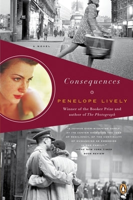 Paperback of "Consequences" by Penguin Books, featuring a close-up view of the book cover with bold title text.