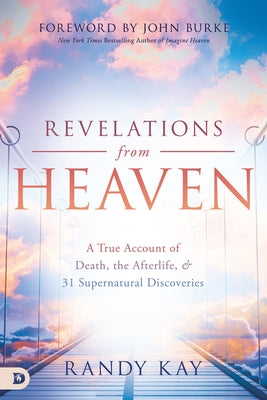 Cover of "Revelations from Heaven" book by Destiny Image, featuring a celestial scene with clouds and divine light.