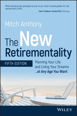 Paperback of "The New Retirementality" book by Wiley, showing the cover with title and author details.