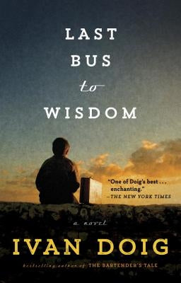 Paperback of Last Bus to Wisdom by Riverhead Books showing the book cover with title and author name.