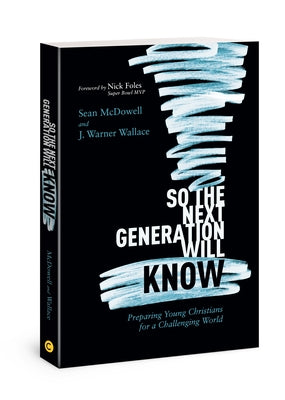 Paperback book titled "So the Next Generation Will Know" by David C Cook, featuring a cover image with educational and religious themes.