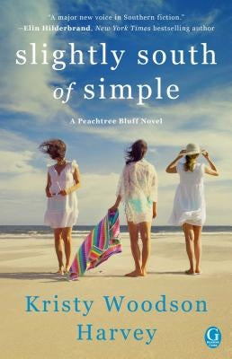 Paperback of "Slightly South of Simple" novel by Gallery Books, showing the front cover with title and author details.