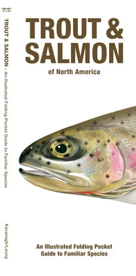 Waterproof paperback pocket guide by Waterford Press featuring North American trout and salmon species with illustrations and descriptions.
