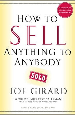 Cover of "How to Sell Anything to Anybody" by Touchstone Books, featuring bold text and a professional design.