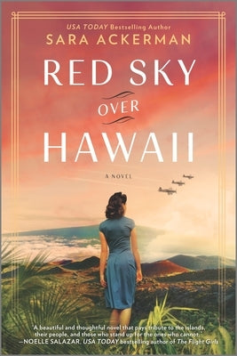 Red Sky Over Hawaii paperback book by Mira Books featuring a colorful sunset over Hawaiian landscape
