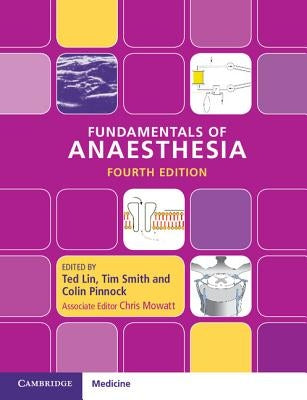 Paperback copy of Fundamentals of Anaesthesia book by Cambridge University Press, showing the front cover with title and author details.