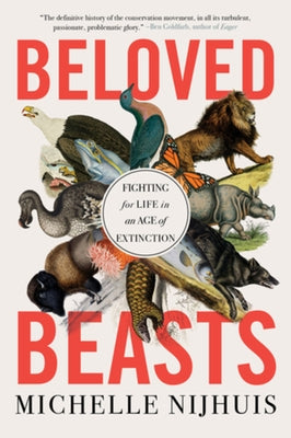 Paperback of "Beloved Beasts" by W. W. Norton & Company showing the book cover with wildlife illustrations and title text.