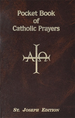 Paperback Pocket Book of Catholic Prayers by Catholic Book Publishing, featuring a compact design with religious prayer pages.