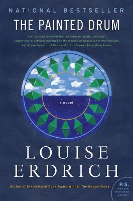 Paperback edition of The Painted Drum novel by Harper Perennial, showing the book's cover with vibrant artwork.