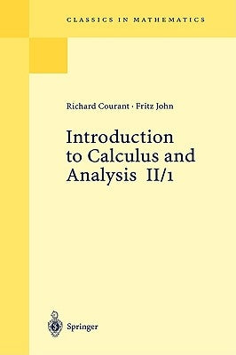 Introduction to Calculus and Analysis II/1 Paperback Springer