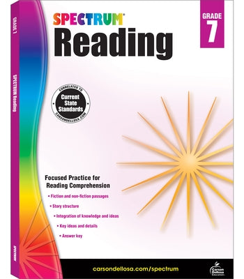 Spectrum Reading G.7 Workbook, Grade 7 Paperback Spectrum