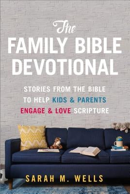 Paperback The Family Bible Devotional by Our Daily Bread Publishing with colorful illustrated pages for kids and parents.