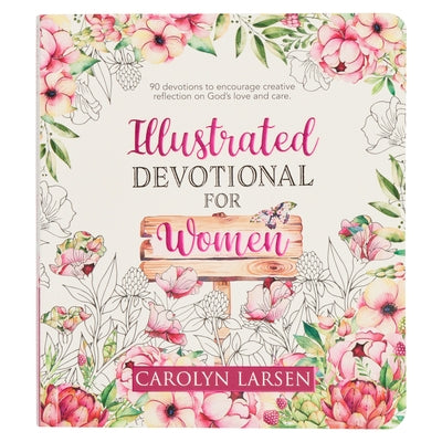 Paperback Christian devotional book for women with illustrated cover, featuring 90 reflections on God's love and care.