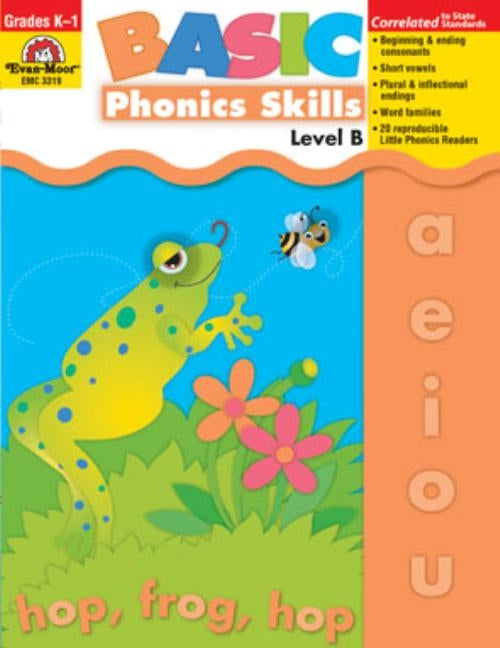 Basic Phonics Skills Level B Paperback Evan-Moor Educational Publishers