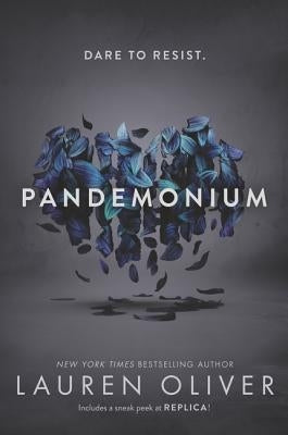 Paperback of Pandemonium novel by HarperCollins, featuring the front cover with dark, dramatic artwork and title text.