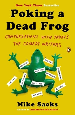 Paperback of "Poking a Dead Frog" by Penguin Publishing Group featuring the book cover with humorous illustrations and title text.