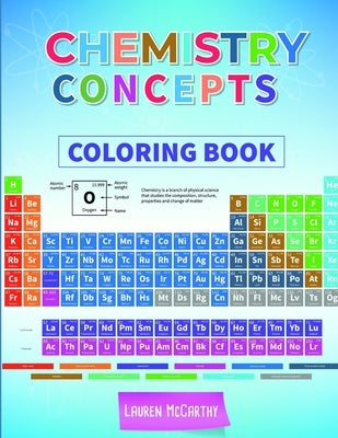 Chemistry Concepts Coloring Book Paperback Lauren McCarthy