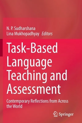 Paperback book titled "Task-Based Language Teaching and Assessment" by Springer, featuring a cover with academic design elements.