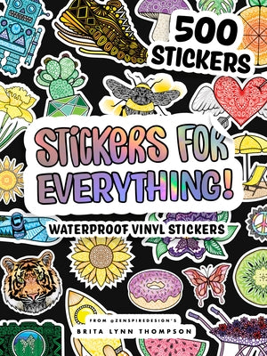 Paperback sticker book by Blue Star Press featuring waterproof stickers for water bottles, laptops, cars, and more.