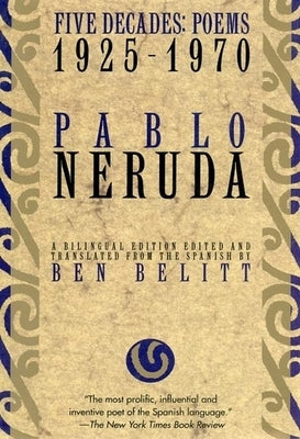 Paperback of Five Decades: Poems 1925-1970 by Grove Press, showing the book cover with title and author details.
