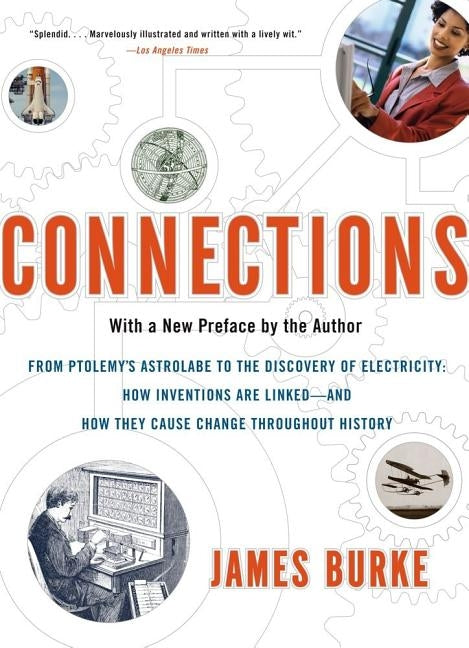 Paperback of "Connections" by Simon & Schuster featuring a colorful cover with interconnected abstract shapes.