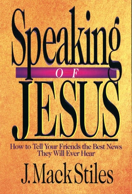 Paperback book titled "Speaking of Jesus" by IVP, featuring a cover with religious imagery and text about sharing the Christian message.