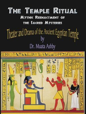 Paperback book titled "Temple Ritual of the Ancient Egyptian Mysteries" by Sema Institute, with cover art depicting Egyptian symbols.