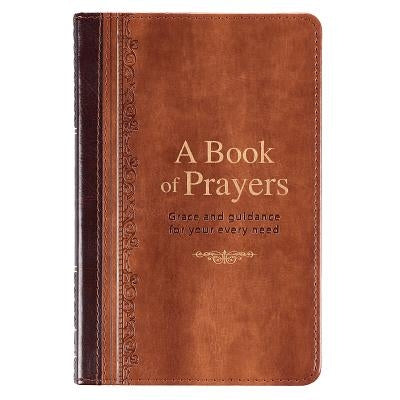 Christian Art Gifts Inc Book of Prayers with ornate cover and gold accents, open to pages with prayers and religious text.