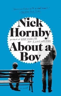 Paperback of "About a Boy" by Riverhead Books, showing the front cover with title and author’s name.