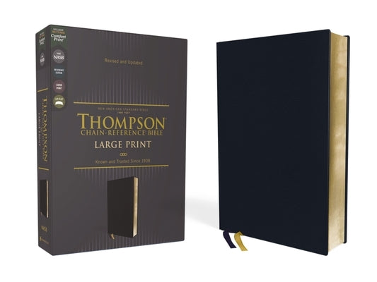 Nasb, Thompson Chain-Reference Bible, Large Print, Leathersoft, Navy, 1995 Text, Red Letter, Comfort Print by Thompson, Frank Charles
