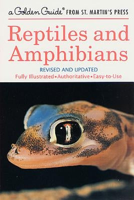 Illustration of various reptiles and amphibians from the Golden Guides book on reptiles and amphibians, showing detailed species images.
