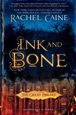 Paperback copy of "Ink and Bone" by Berkley Books, featuring the book cover with title and author details.